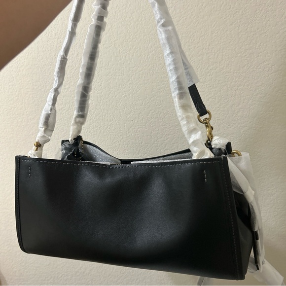 Coach Rogue 34 Elegant Black Shoulder Bag - Picture 2 of 4
